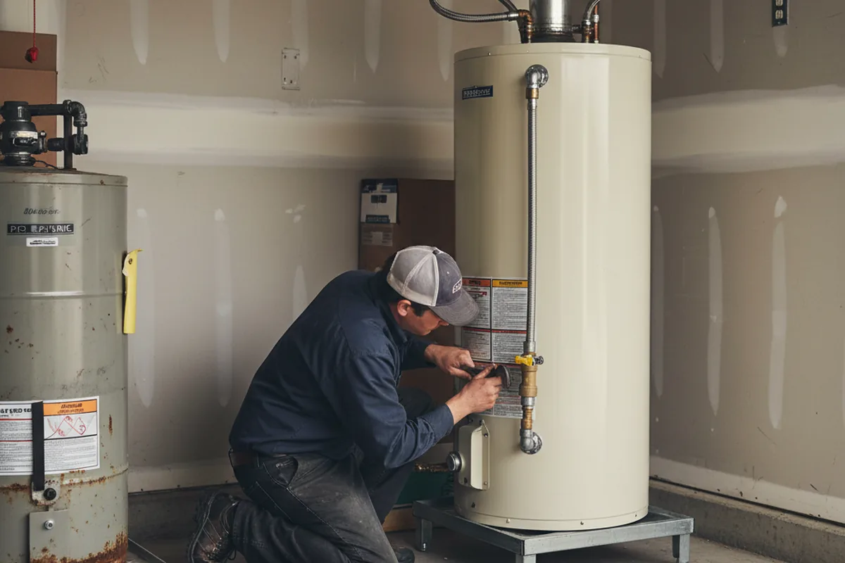 Water heater and shutoff valve replacement in Millsboro